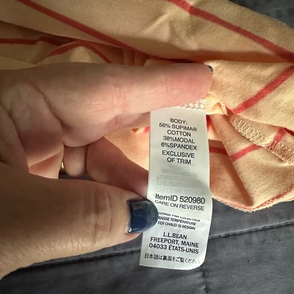 NWT LLBean Women’s Soft Stretch Supima-Blend Scoopneck Short Sleeve Tee - Picture 5 of 6